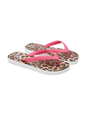 Infradito con stampa animalier