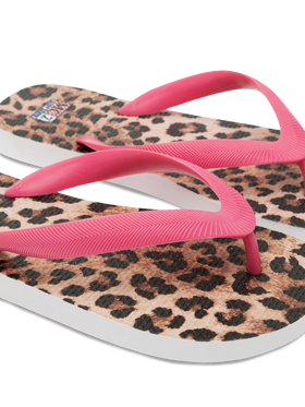 Infradito con stampa animalier