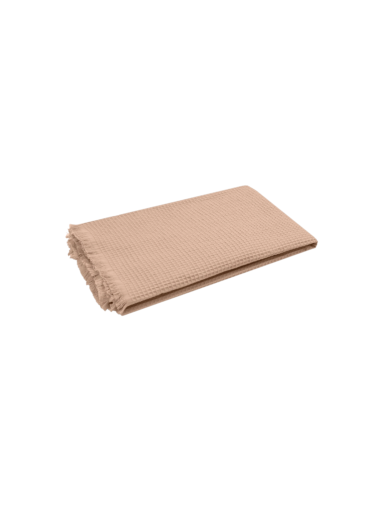 Telo mare FoutaSac in cotone a nido d'ape beige