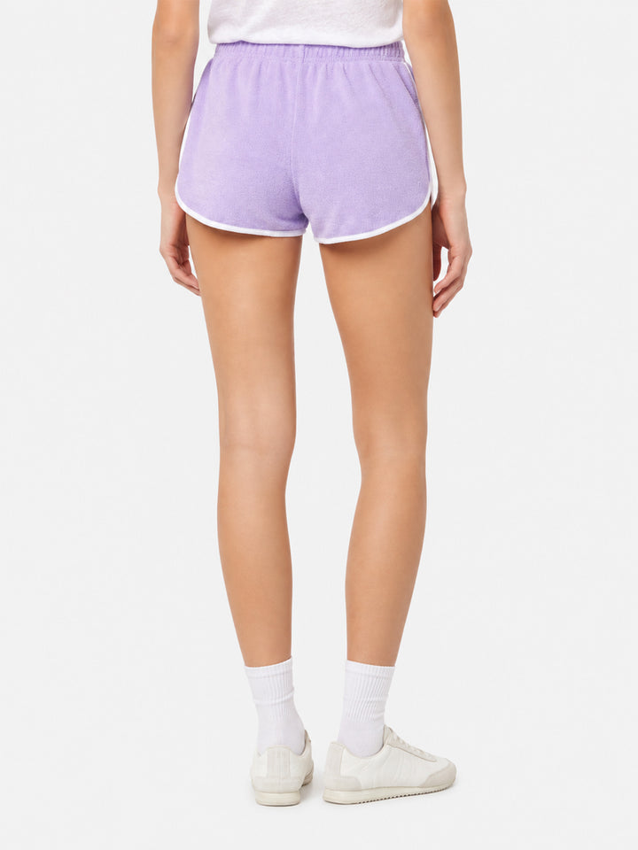 Pantalones cortos pull up Terry Francine con ribete 