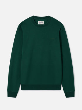 Sweat-shirt ras-du-cou Fourseason en coton vert 