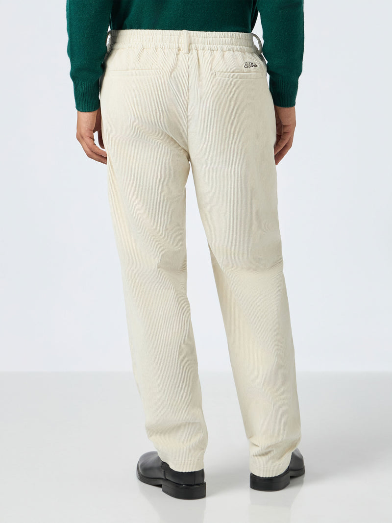 Man off-white corduroy pants Fuji