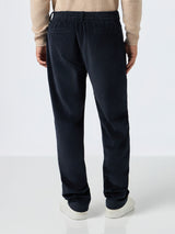 Man navy blue corduroy pants Fuji