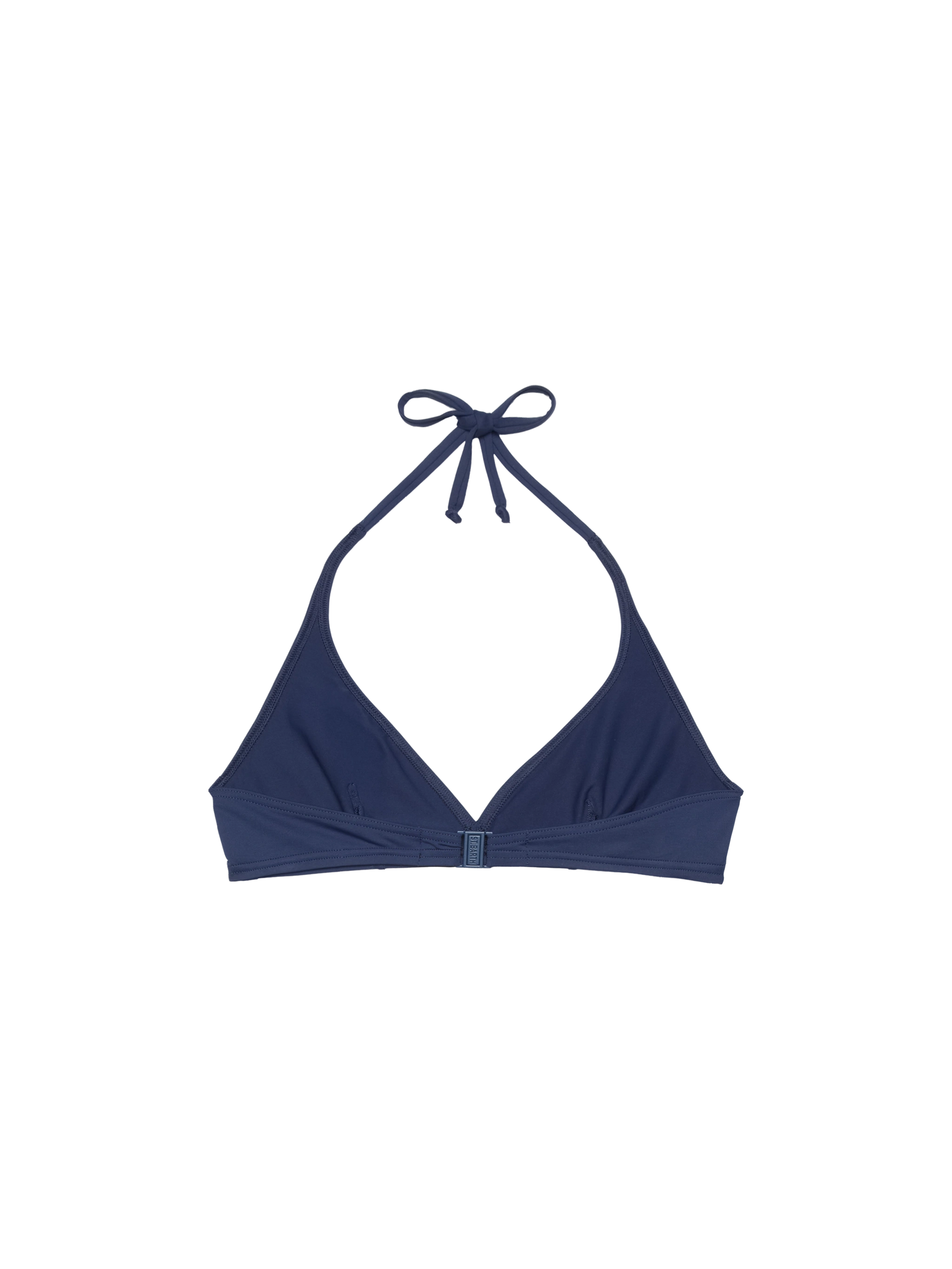 Gaia navy blue triangle bralette top - MC2 Saint Barth