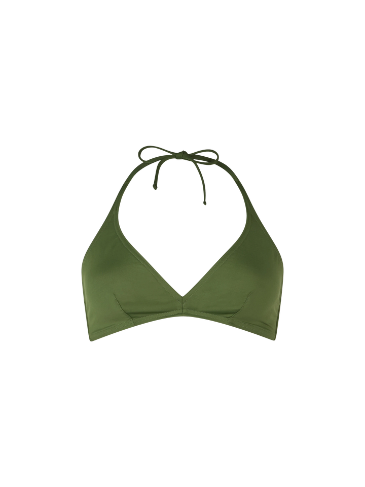 Woman triangle bralette military top Gaia