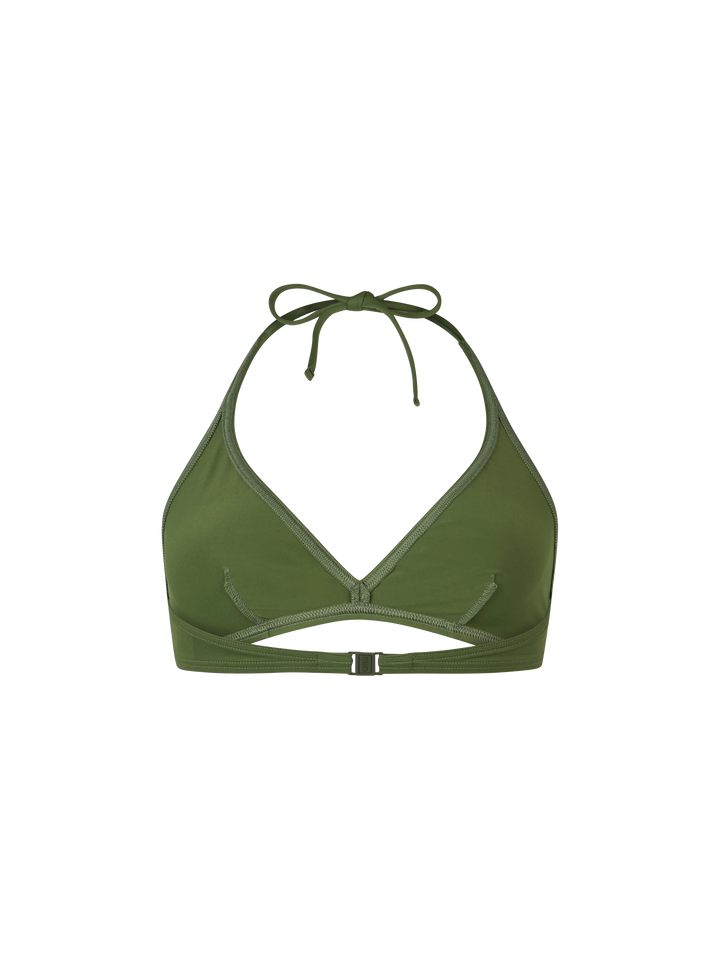 Woman triangle bralette military top Gaia