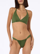 Triangel-Bikini für Damen in Militärgrün Gaia Noelle