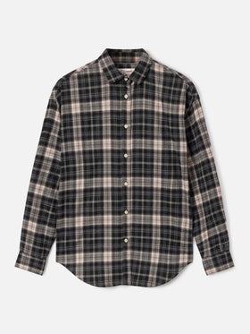 Chemise en flanelle Gigy à motif tartan avec broderie logo 