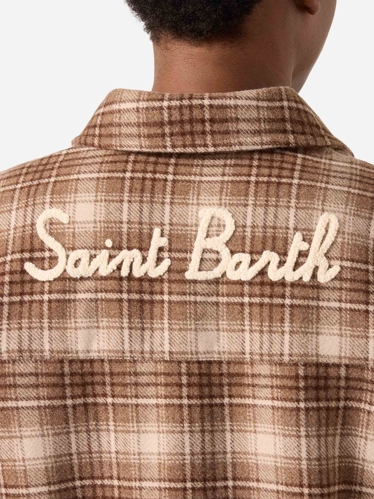 Cambry Flanell-Overshirt mit Tartanmuster und Logostickerei 