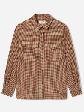 Cambry Overshirt aus Wollmisch-Flanell mit Mickey Mouse-Stickerei | Special edition 