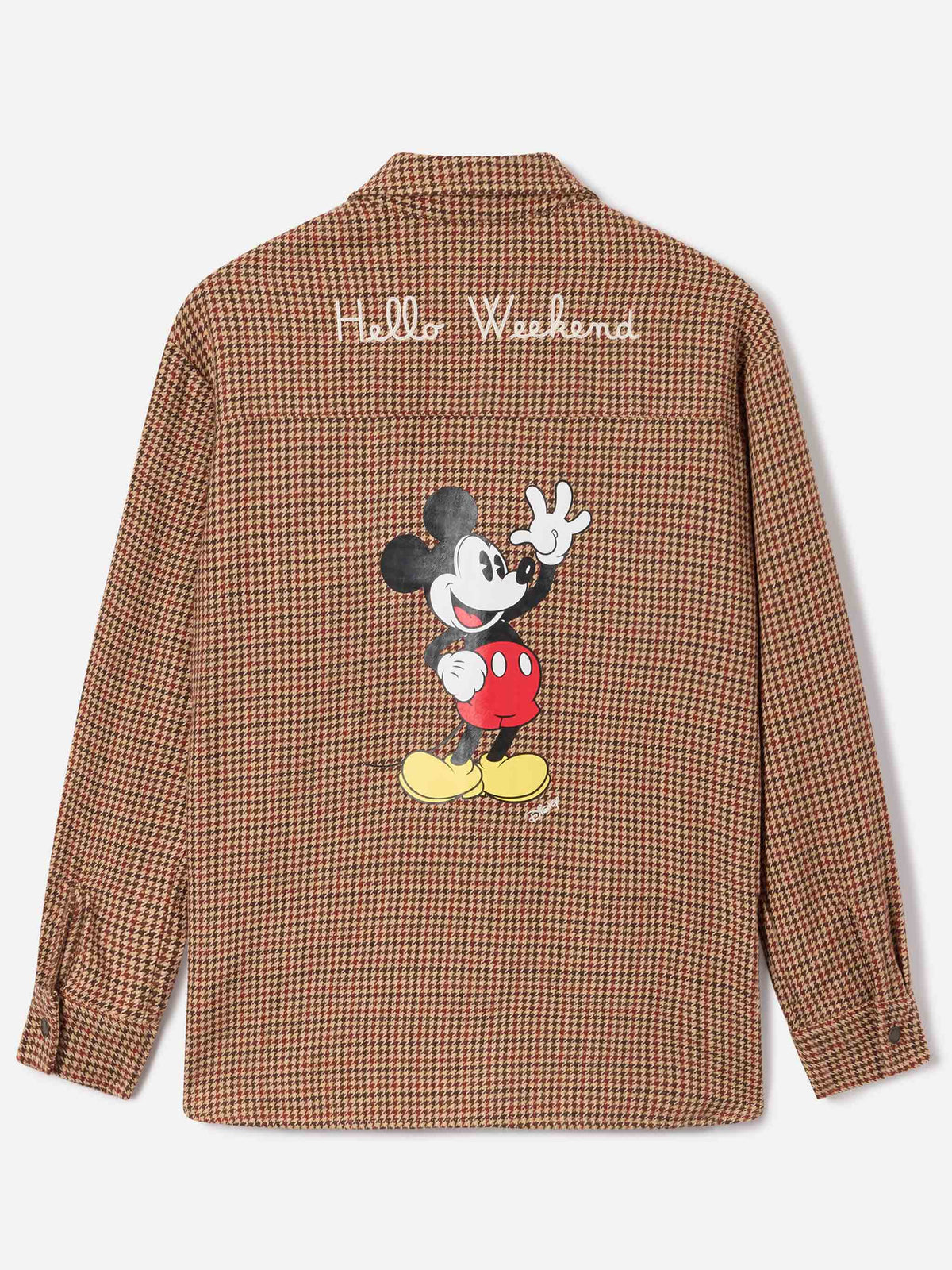 Cambry Overshirt aus Wollmisch-Flanell mit Mickey Mouse-Stickerei | Special edition 