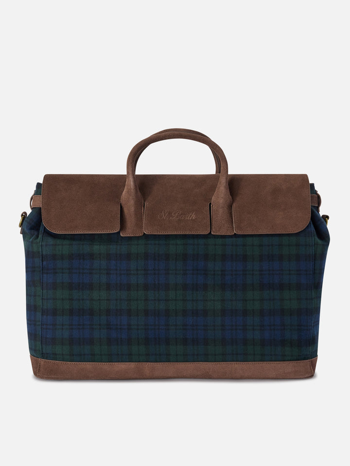 Reisetasche für Herren mit Tartan-Print 
