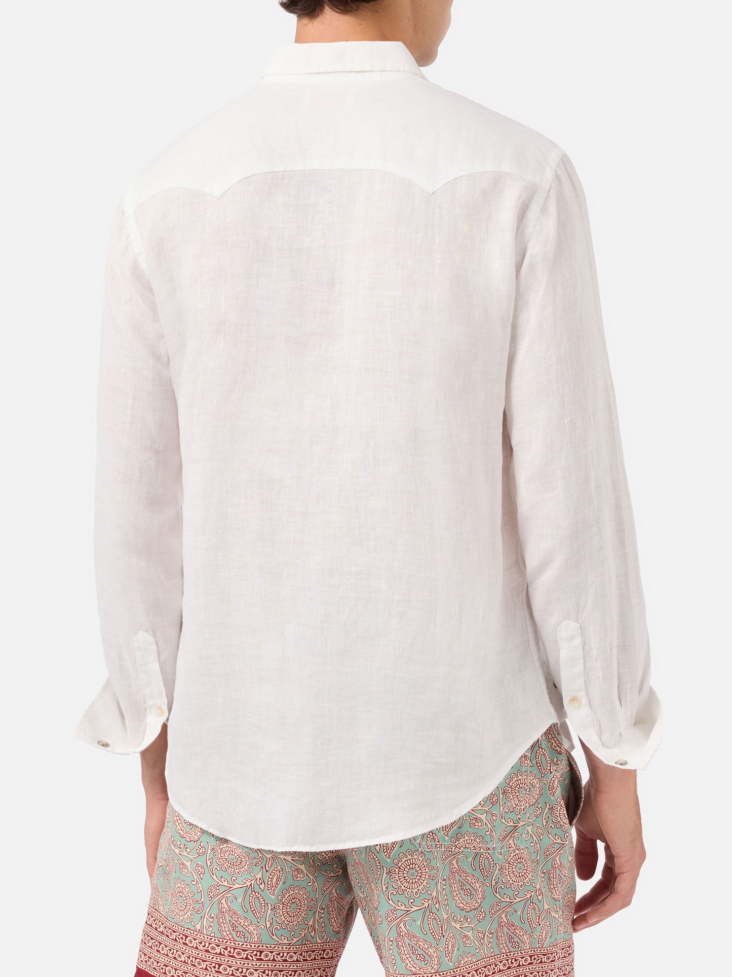 Chemise Greg en lin blanc 