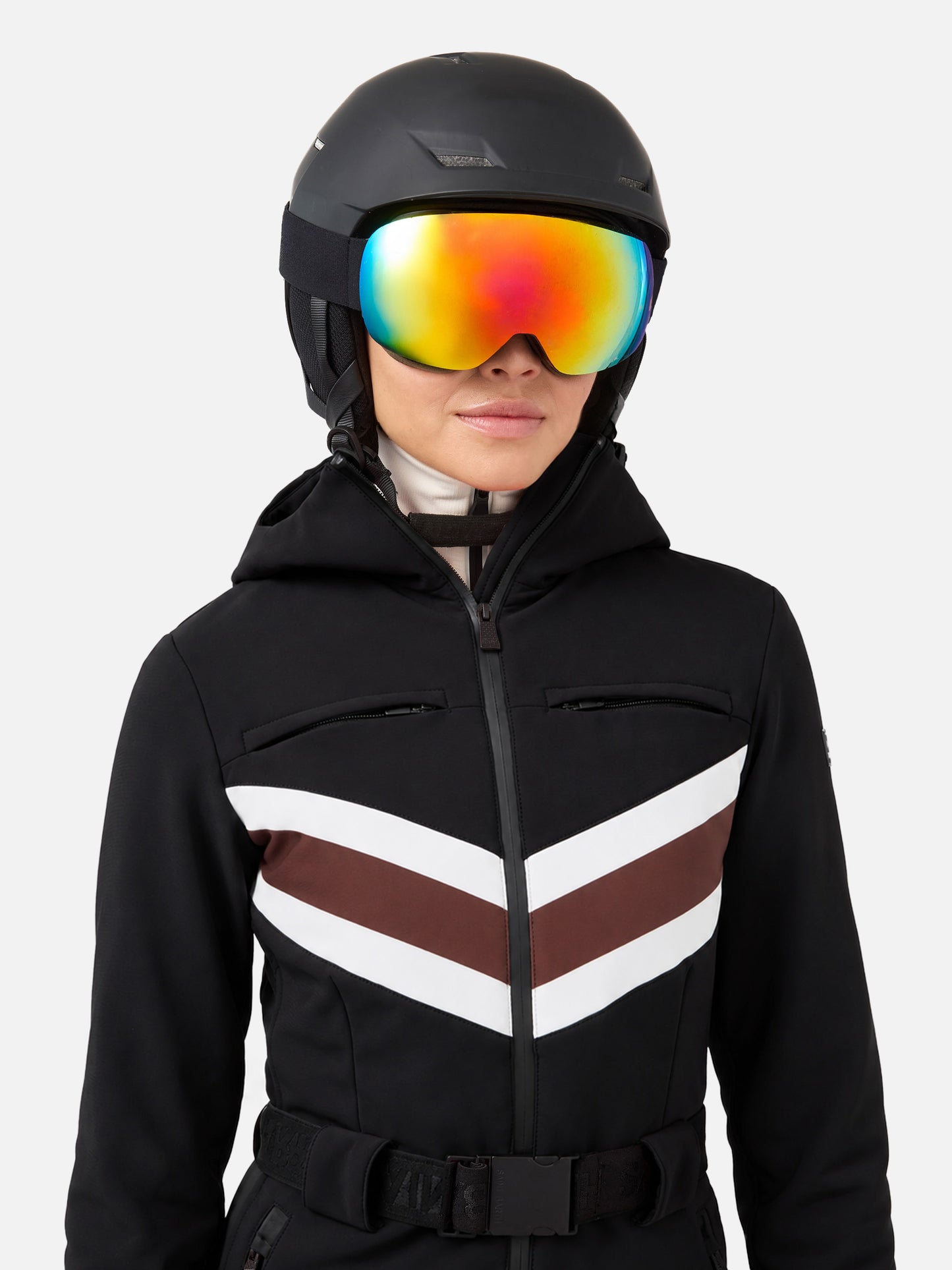 Garmisch black ski suit with RECCO® technology