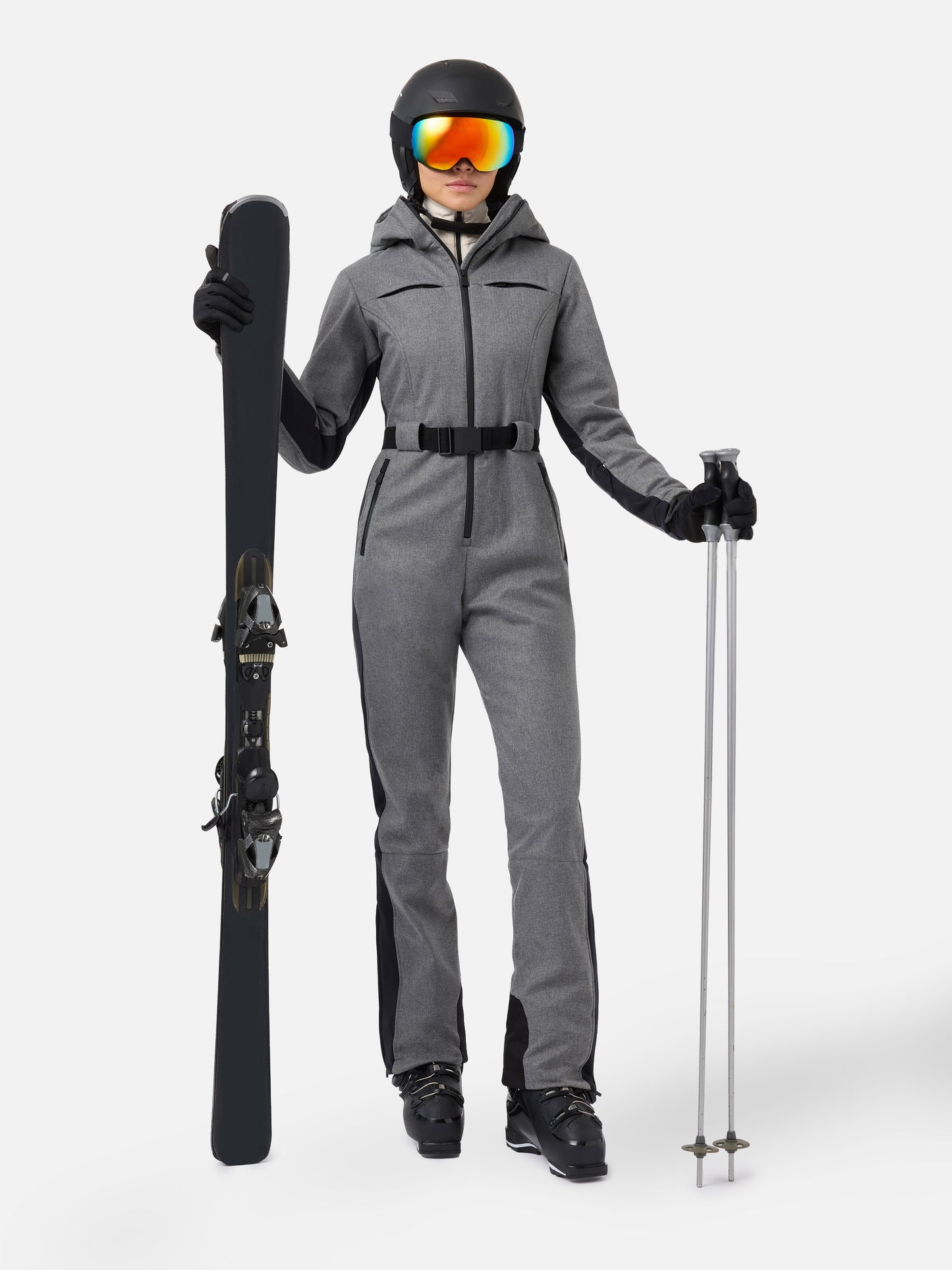 Ski suit Garmisch in grey with RECCO® technology