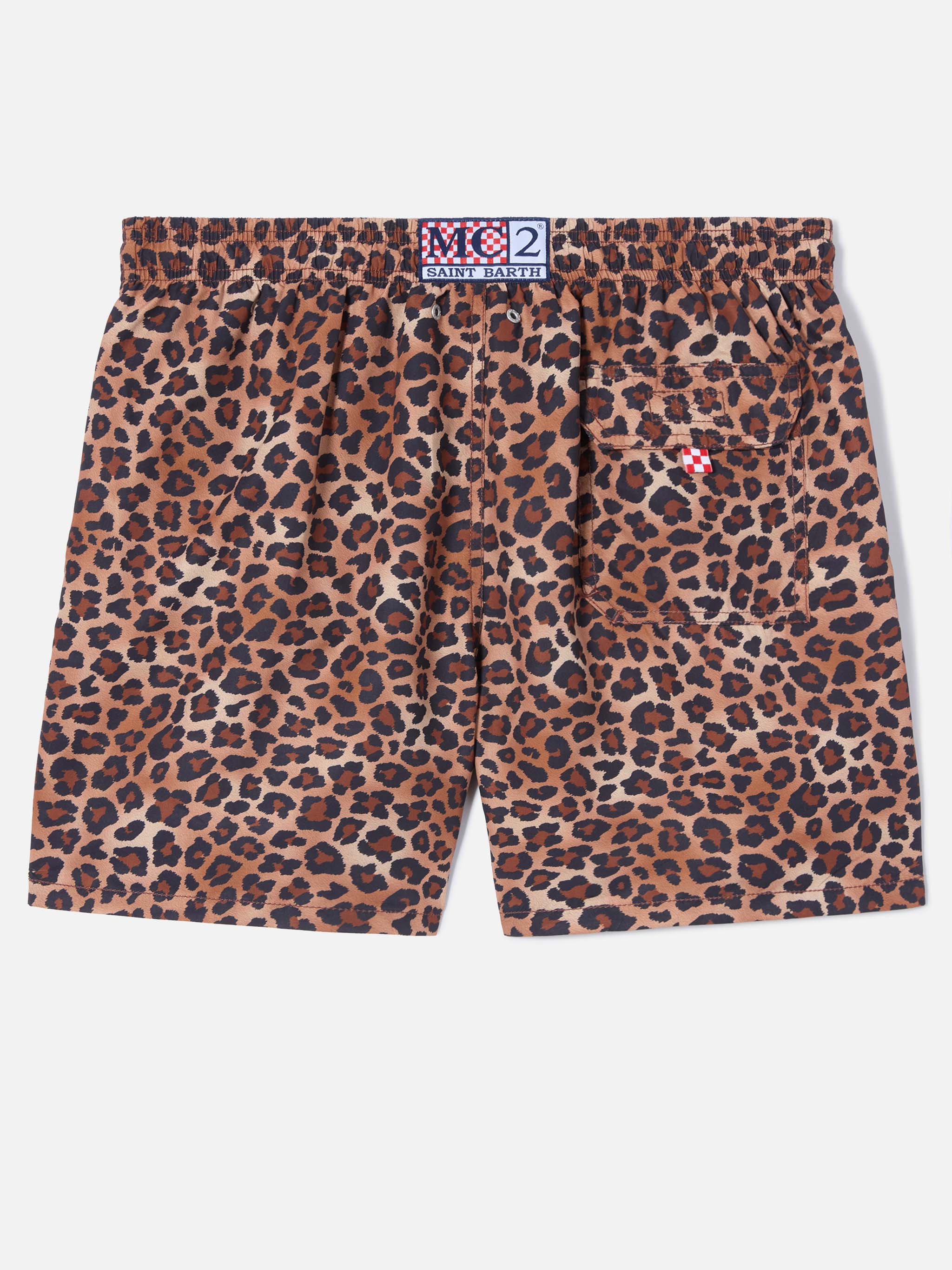 Gustavia swim shorts with leopard print – MC2 Saint Barth