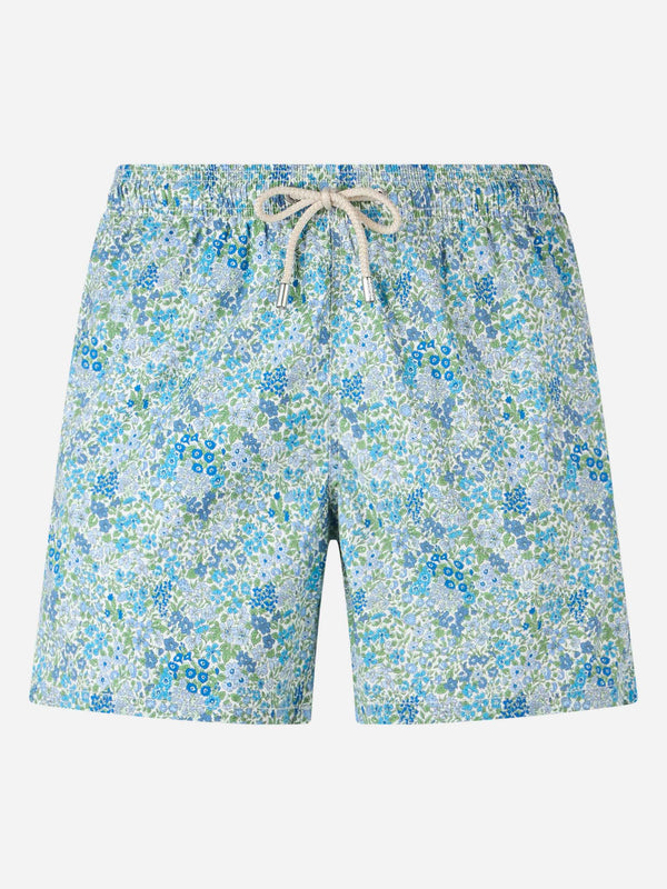 Joanna Luise print mid-length swim shorts| MADE WITH LIBERTY FABRIC