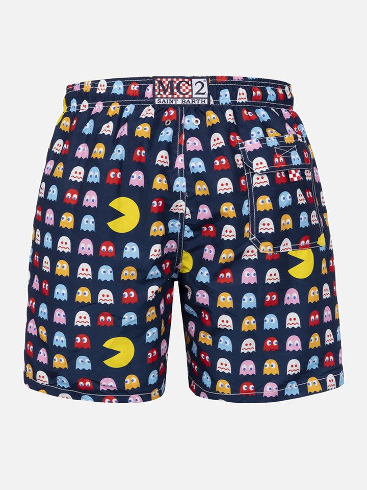 Costume da bagno uomo Gustavia lunghezza media con stampa Pac-Man | EDIZIONE SPECIALE DI PAC MAN