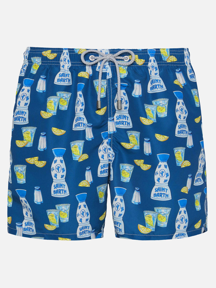 Mittellange Badeshorts Gustavia mit Tequila-Print