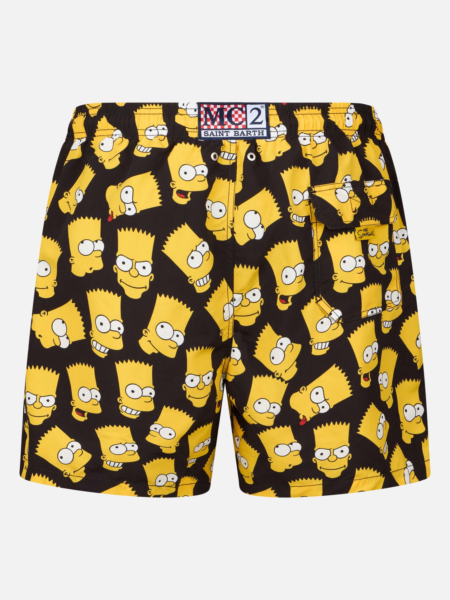 Mittellange Gustavia-Badeshorts für Herren mit Bart-Simpson-Aufdruck | DIE SIMPSONS-SONDERAUSGABE