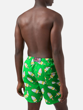 Klassische Herren-Badeshorts mit Lemonissimo-Aufdruck | Algida® Sonderedition