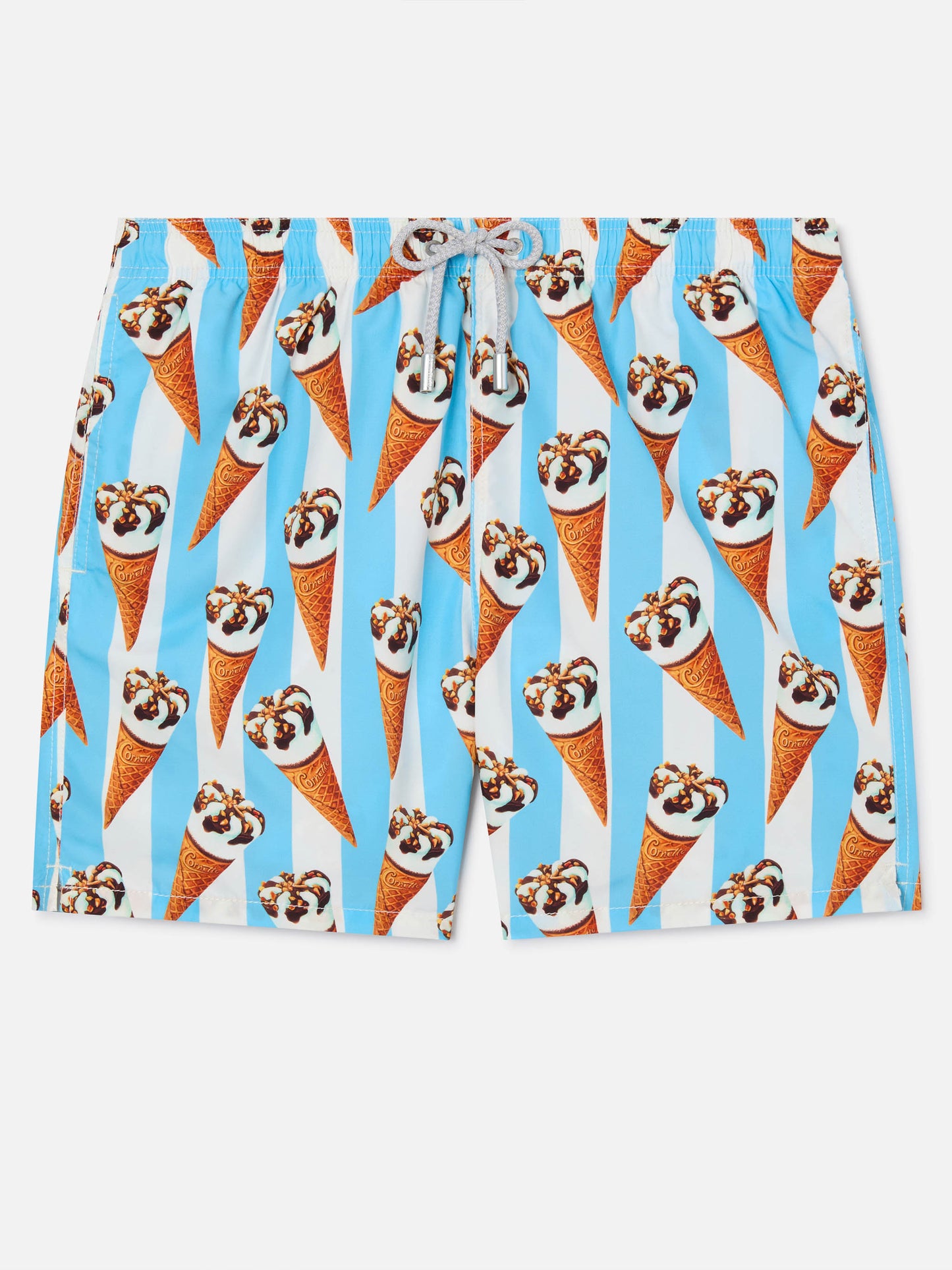 Costume mare Gustavia stampa Cornetto e righe azzurre | Special Edition