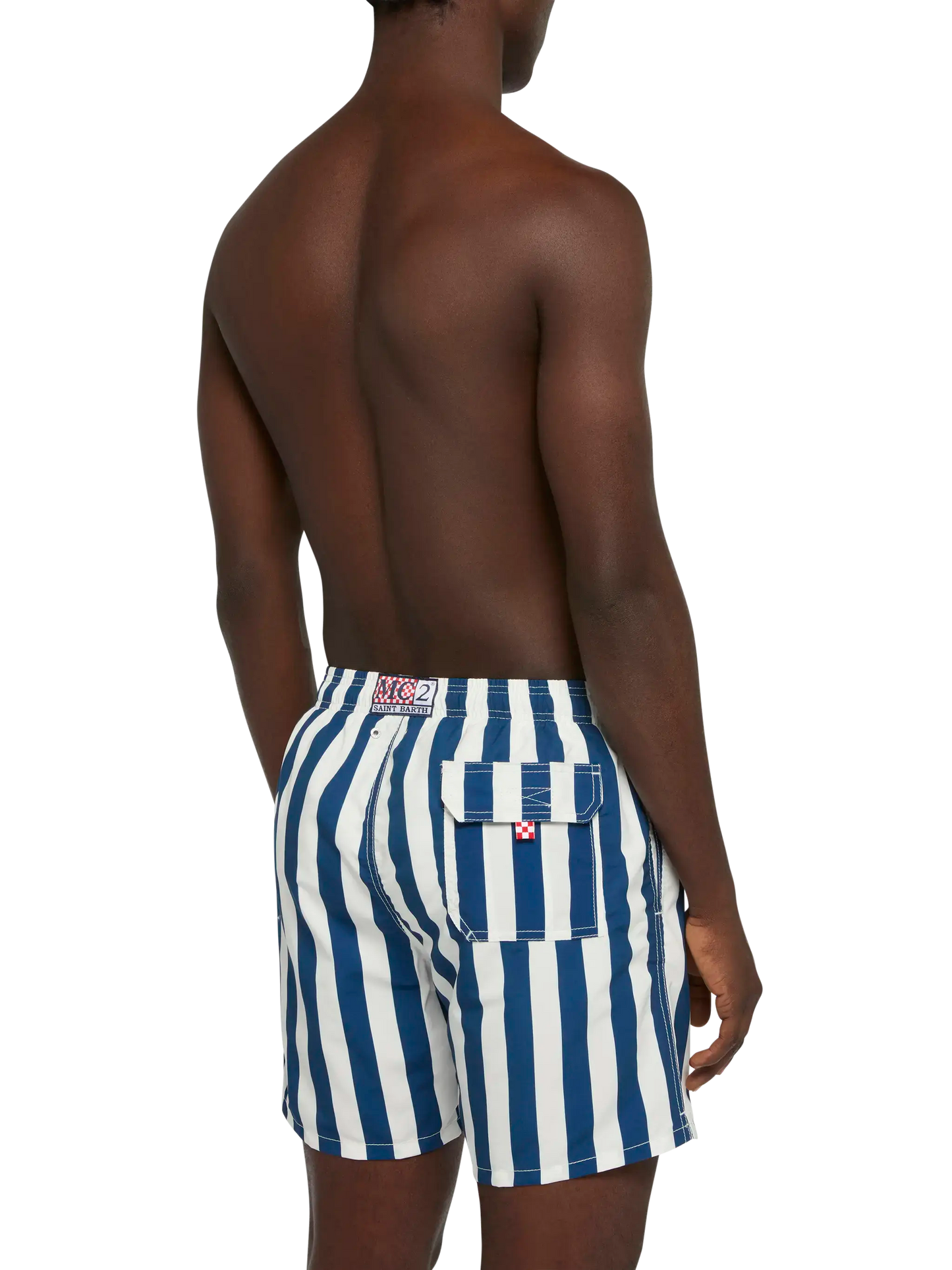 Mid-length Gustavia swim-shorts with Sapore di Mare embroidery | SAPORE DI MARE SPECIAL EDITION