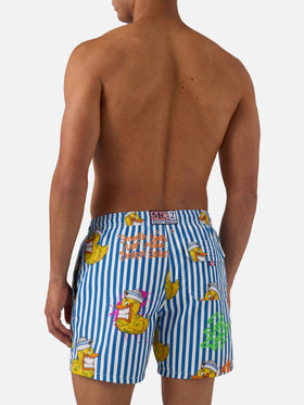 Klassische Herren-Badeshorts mit Crypto-Enten-Print | CRYPTO PUPPETS® SONDERAUSGABE