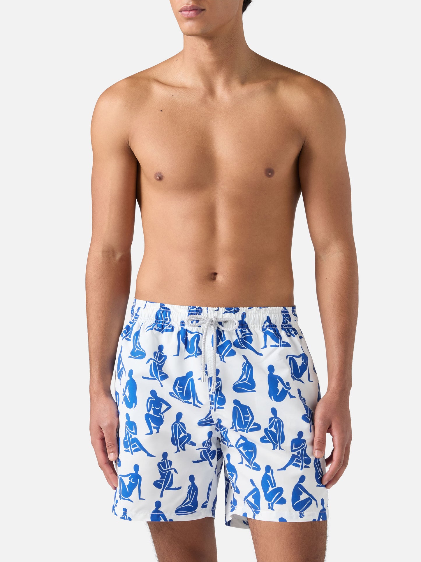 Mittellange Gustavia-Badeshorts mit Tattoo-Print