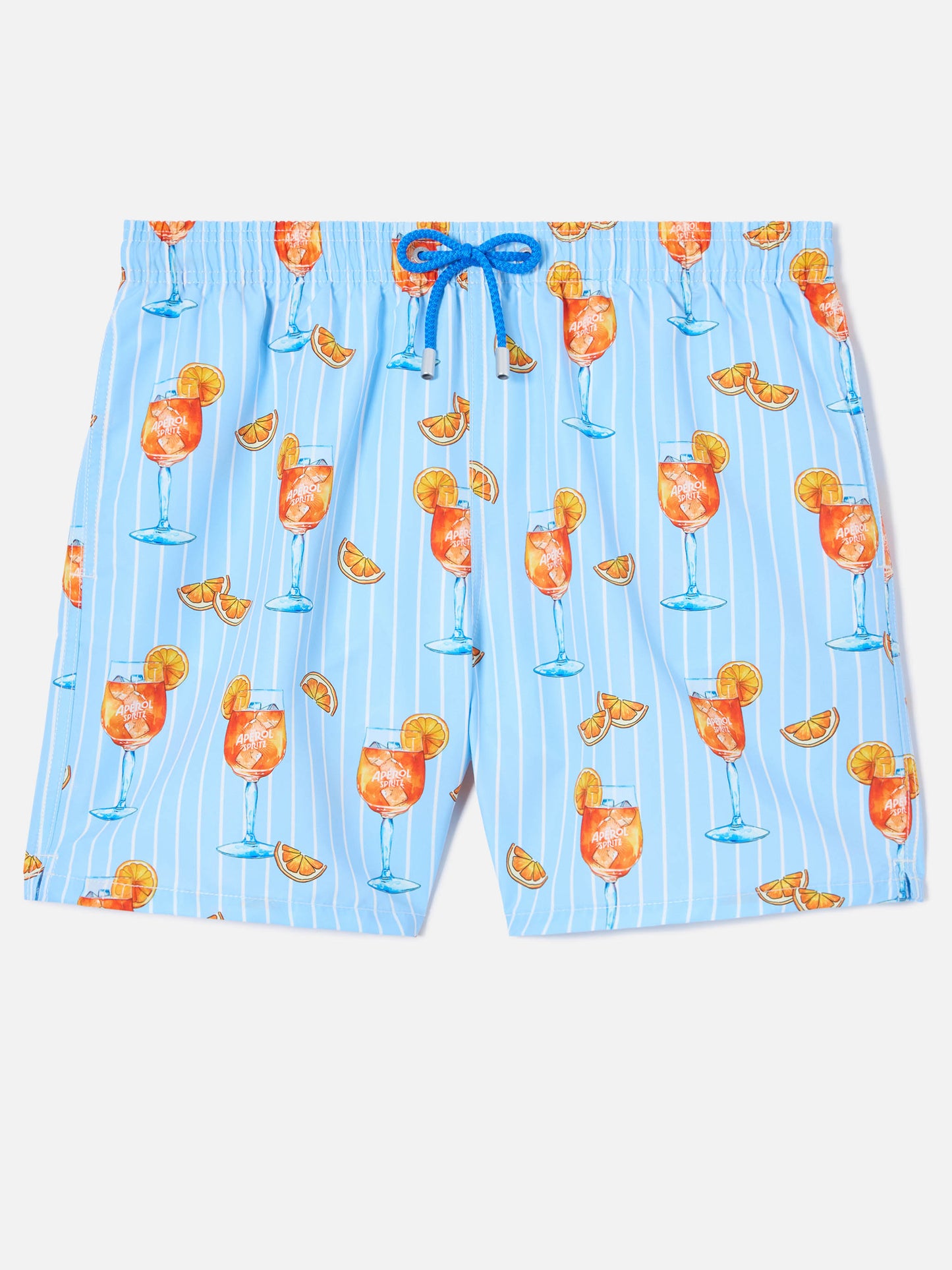 Costume mare Gustavia a righe con stampa cocktail | Special Edition