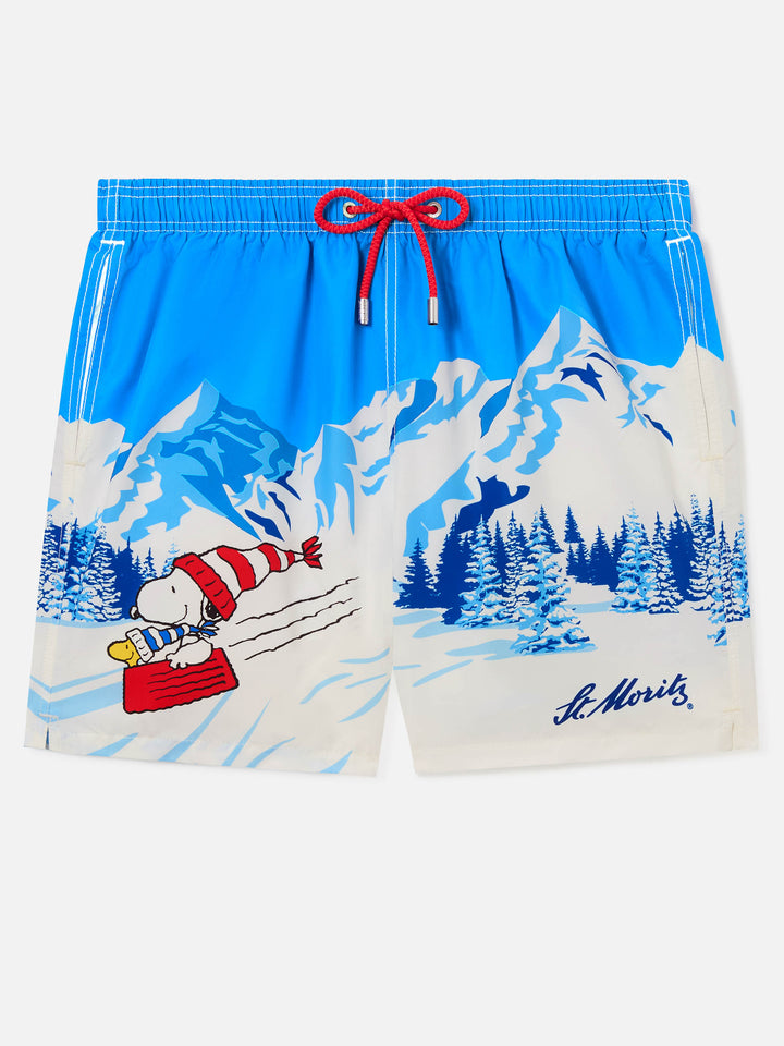 Leichte blue Gustavia Badeshorts mit Snoopy-Print | Special edition 