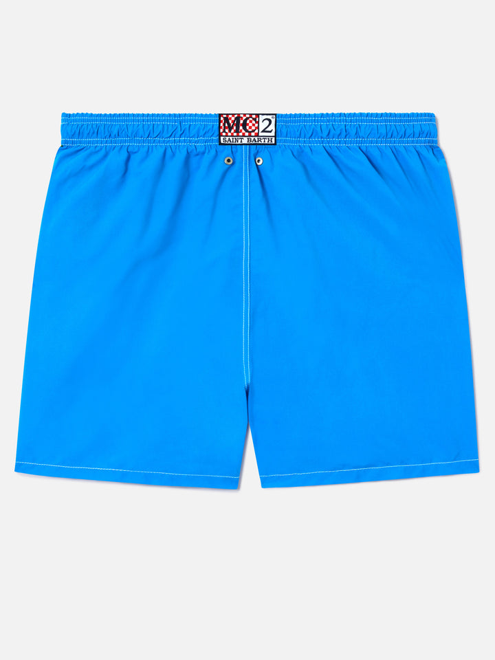 Gustavia grüne Cryptopuppets Good Fellas Swimshorts mit platziertem Print | Special Edition 