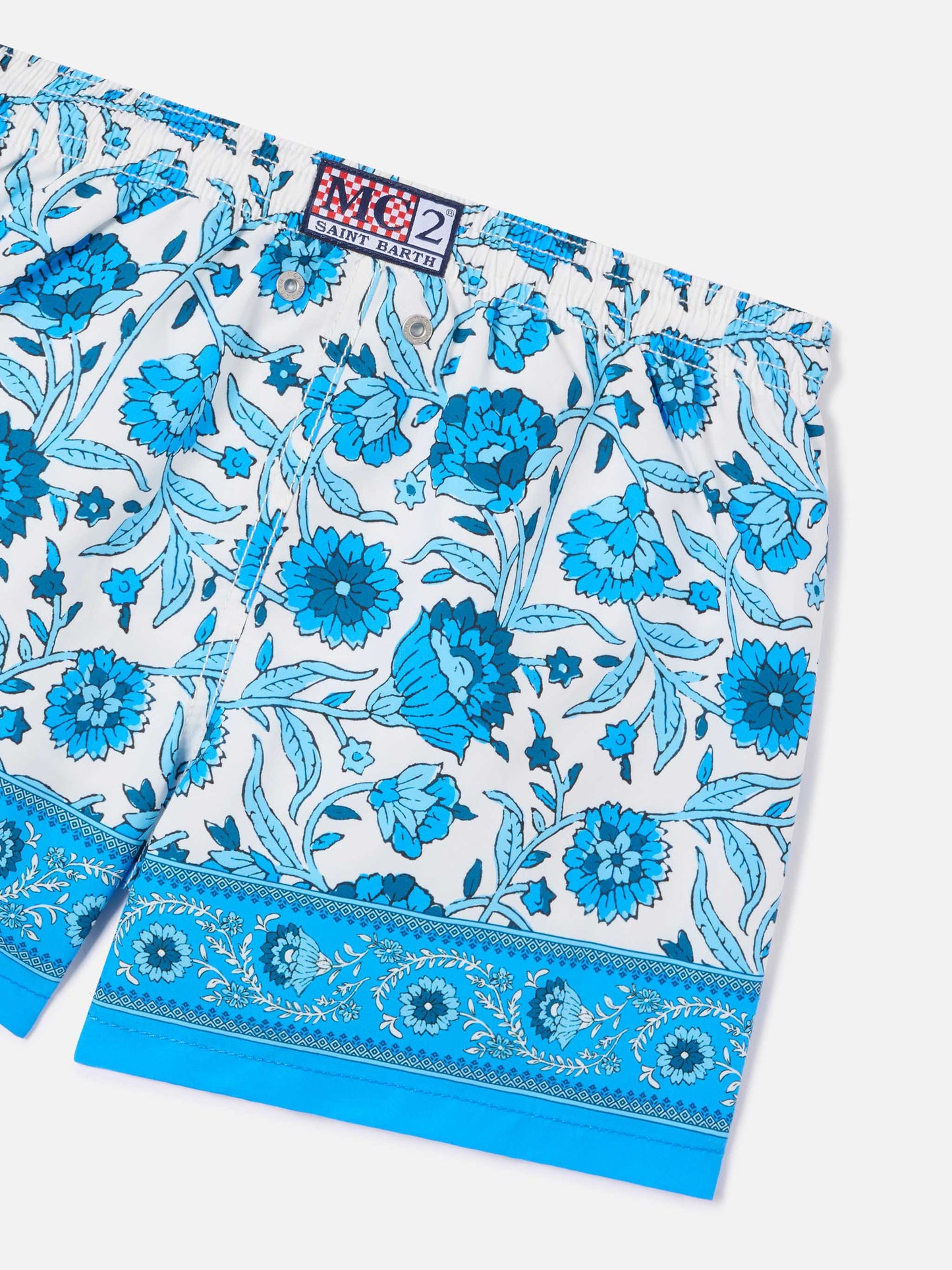 Haiti-Badeshorts mit platziertem floralem Print 