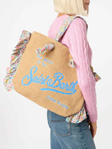 Borsa Helene volant con stampa a fiori multicolor | REALIZZATA CON TESSUTO LIBERTY