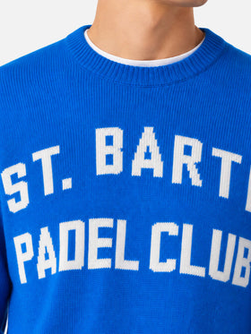 Pull Heron avec jacquard St. Barth Padel Club 