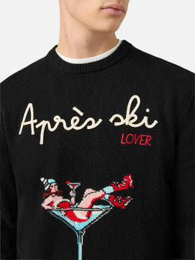 Maglione in misto cashmere Heron con ricamo Apres Ski Lover