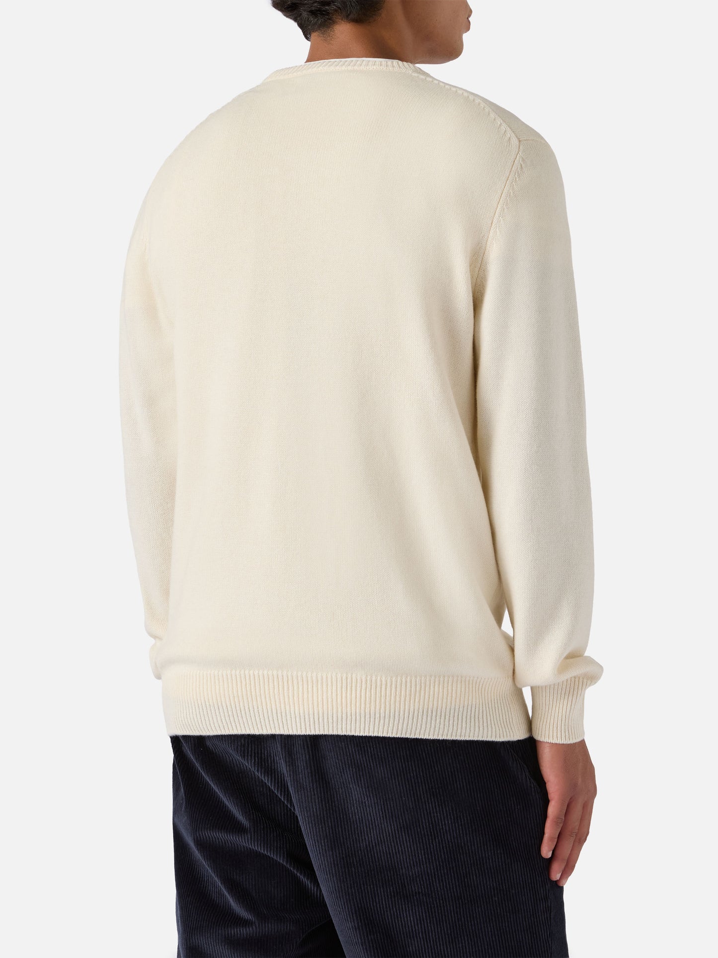 Heron sweater in white with Uncle Scrooge jacquard | DISNEY SPECIAL EDITION