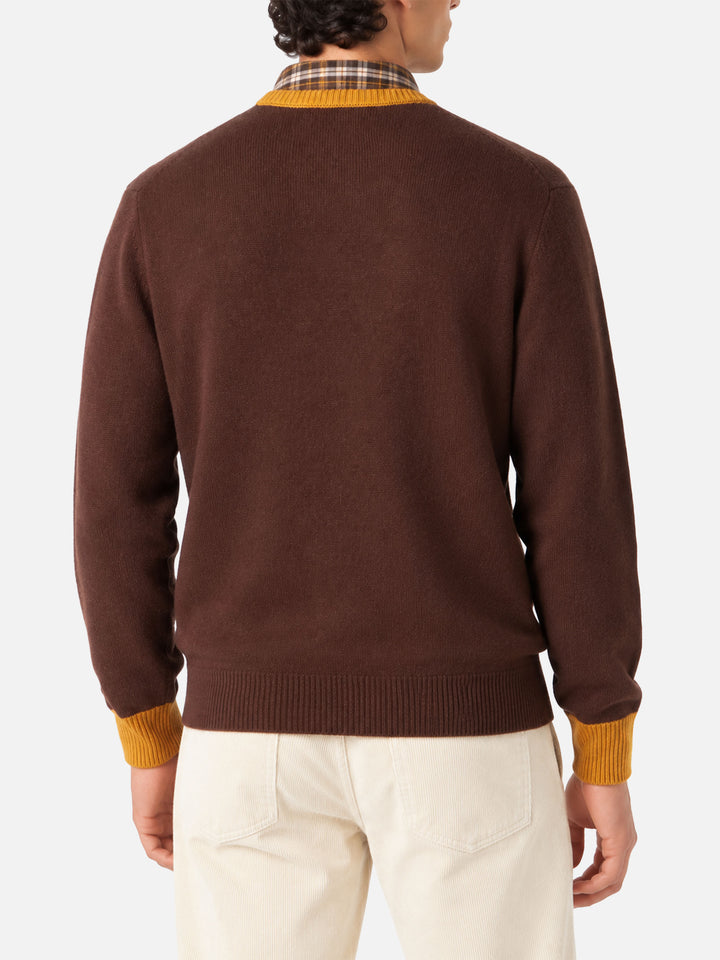 Bestickter Pullover Heron Faccio cose, vedo gente 