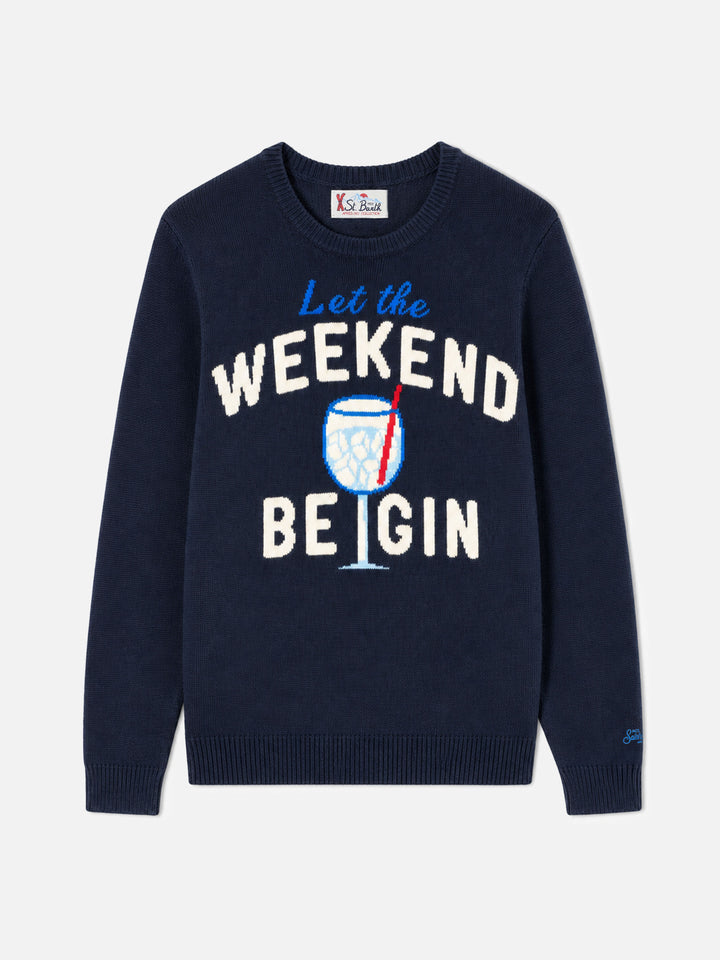 Suéter de cuello redondo Heron con jacquard Weekend be gin 