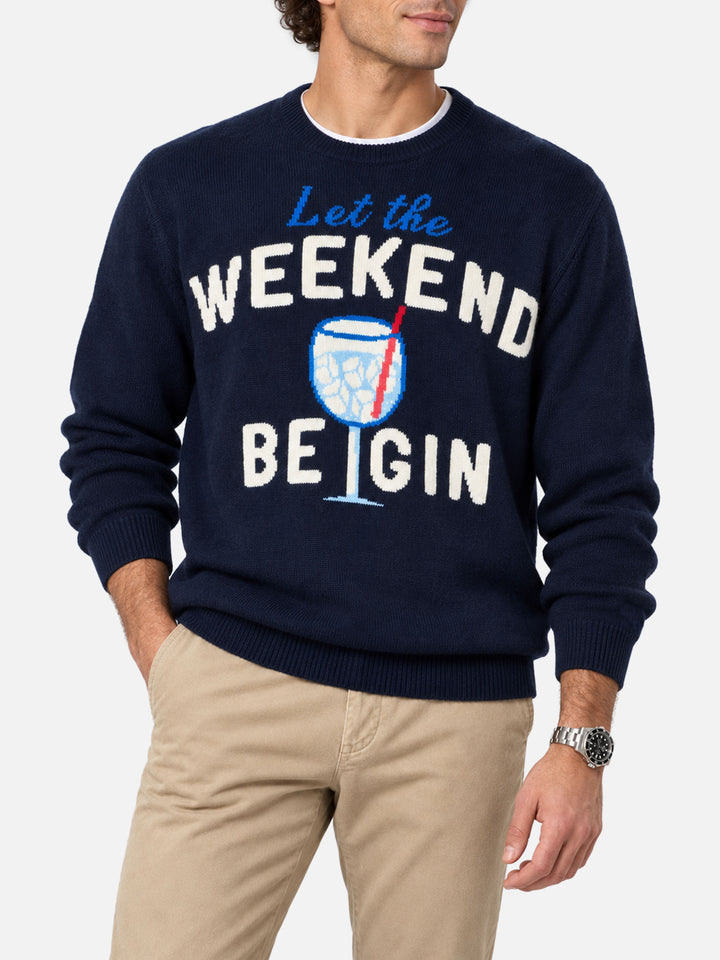 Suéter de cuello redondo Heron con jacquard Weekend be gin 