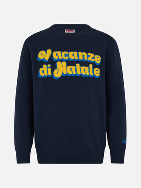 Herrenpullover Heron mit Vacanze di Natale-Jacquard | VACANZE DI NATALE SONDERAUSGABE