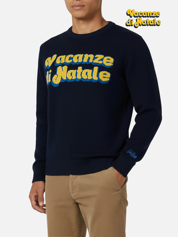 Herrenpullover Heron mit Vacanze di Natale-Jacquard | VACANZE DI NATALE SONDERAUSGABE