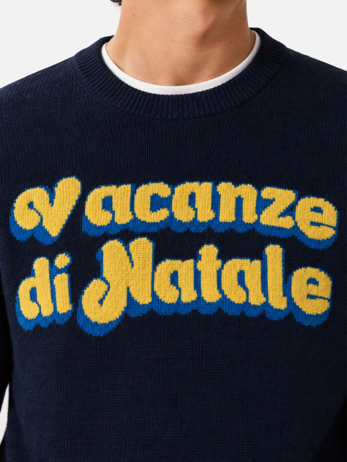 Rundhalspullover Heron mit Vacanze di Natale-Jacquard | VACANZE DI NATALE SPECIAL EDITION 