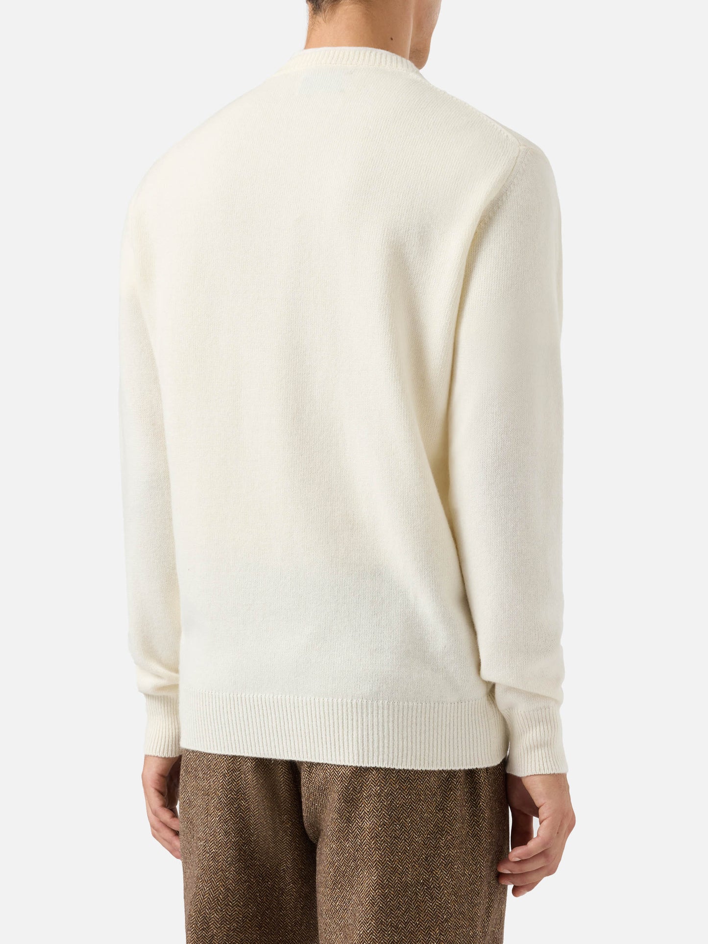 Maglione in misto cashmere Heron con ricamo Bollicine, please!