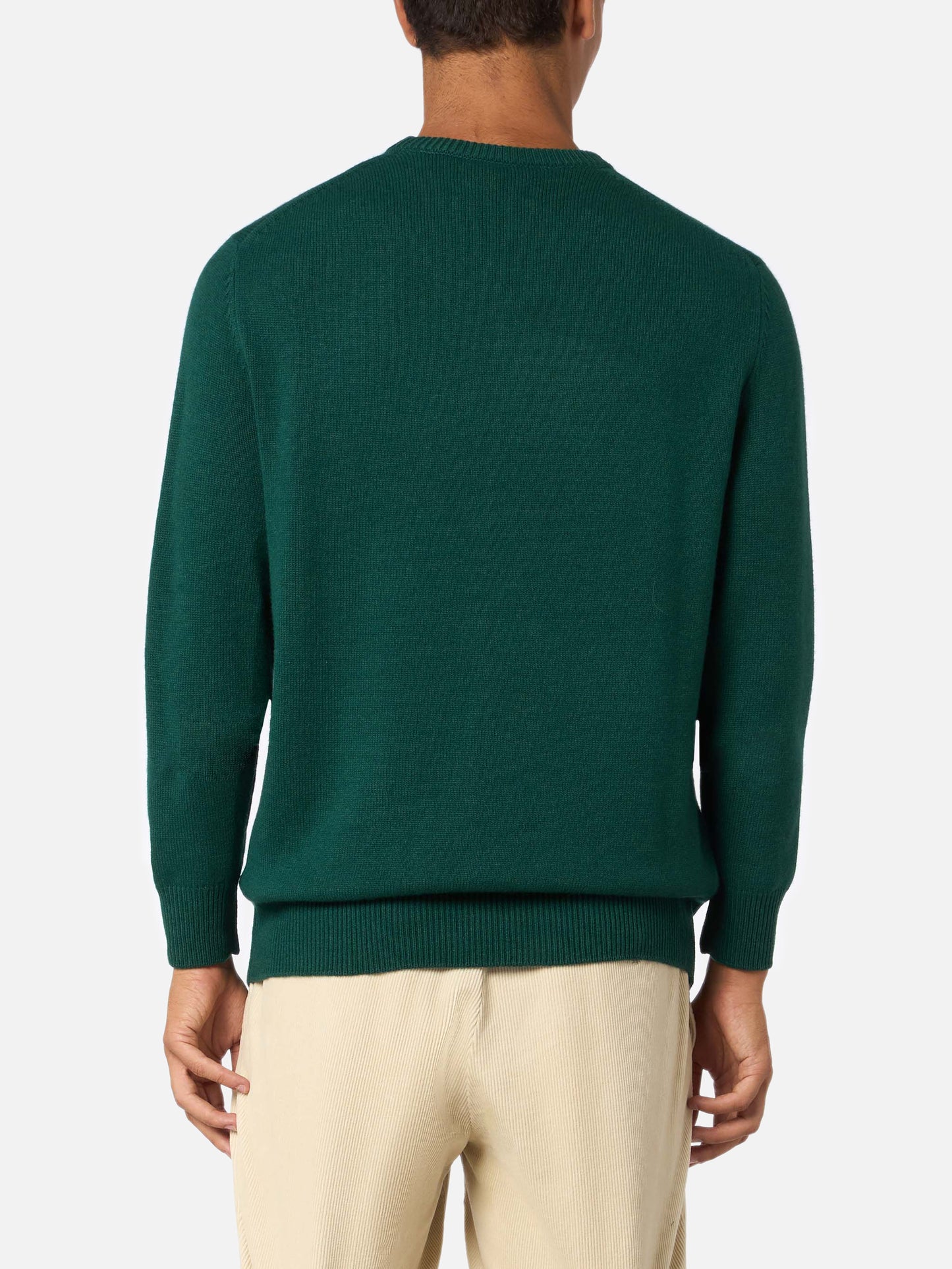 Crewneck sweater Heron with Snoopy master chef jacquard | SNOOPY PEANUTS SPECIAL EDITION