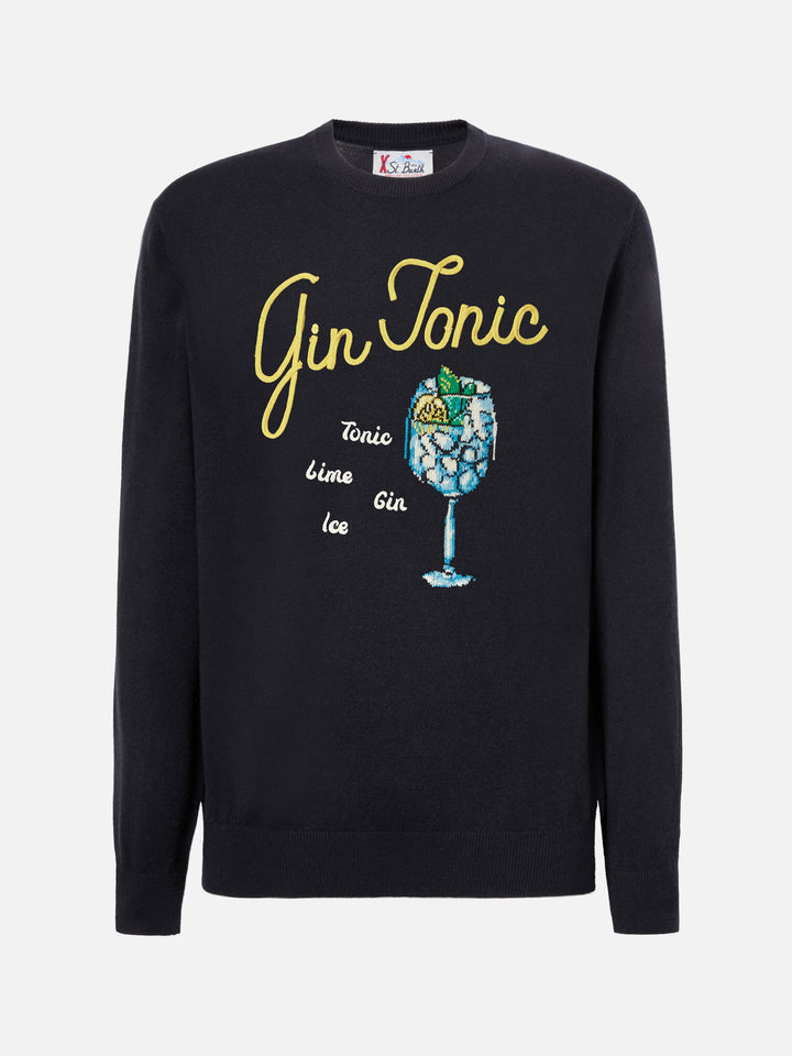 Maglione in misto cashmere Heron con ricamo Gn Tonic