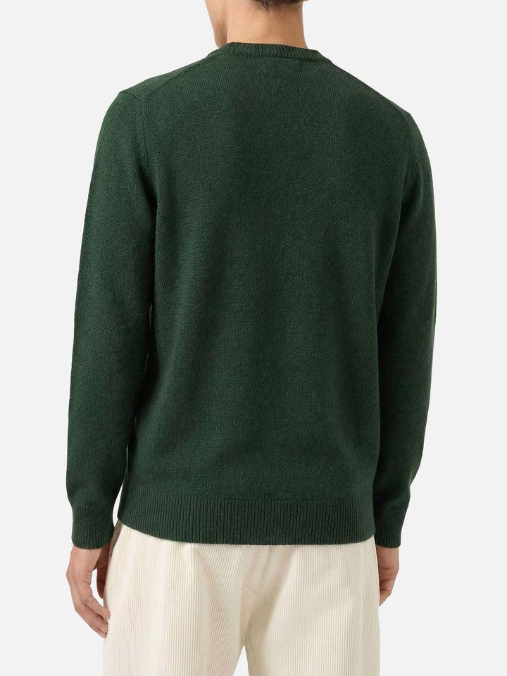 Heron green sweater with Non vivo senza tequila lettering