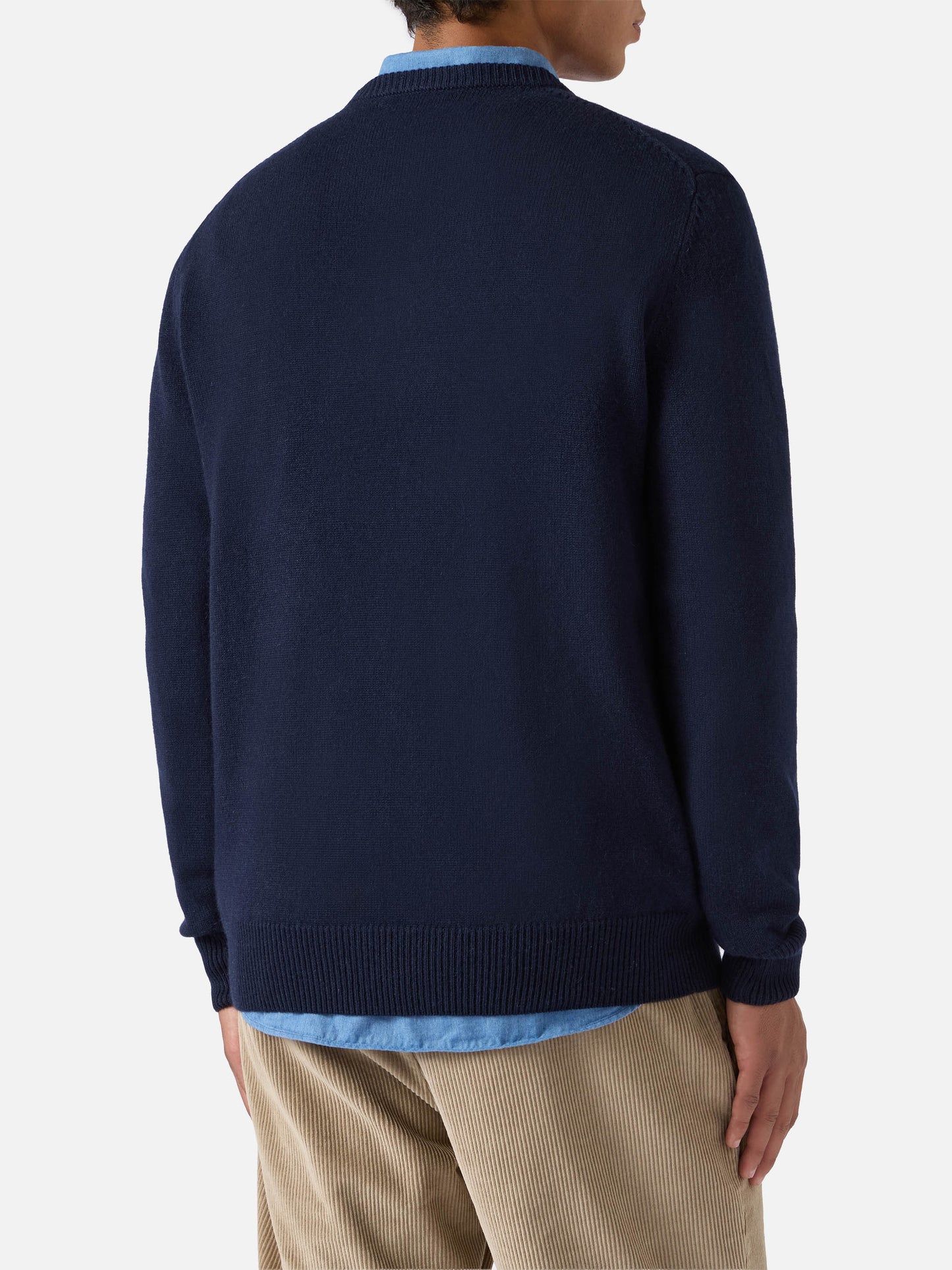 Maglione Heron in misto cashmere con ricamo Poste Cortina