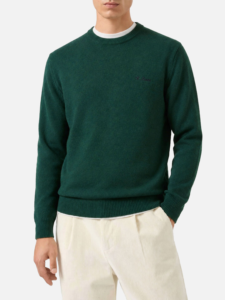 Grüner Pullover Regent aus Lambswool 