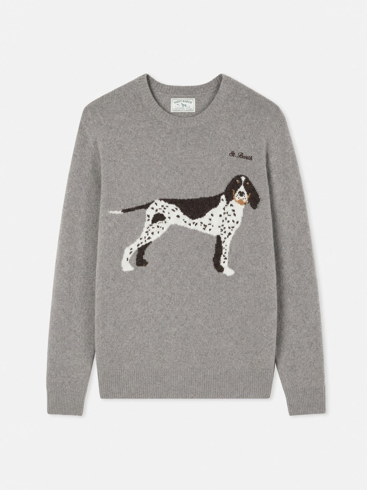 Hunde-Pullover Heron in grauem Donegal 
